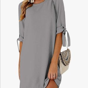 Gray Mini Dress